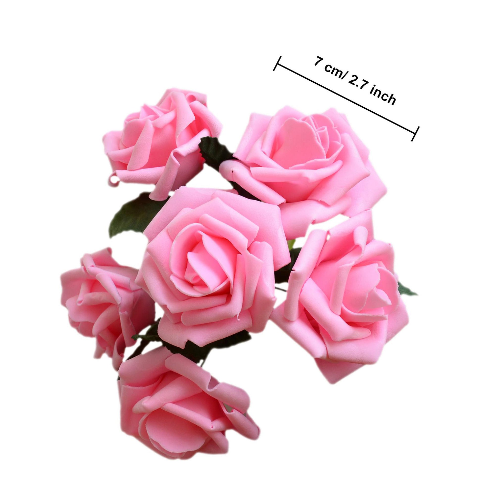 Warm Pink Artificial Flower Supplies Soft Pink Rose