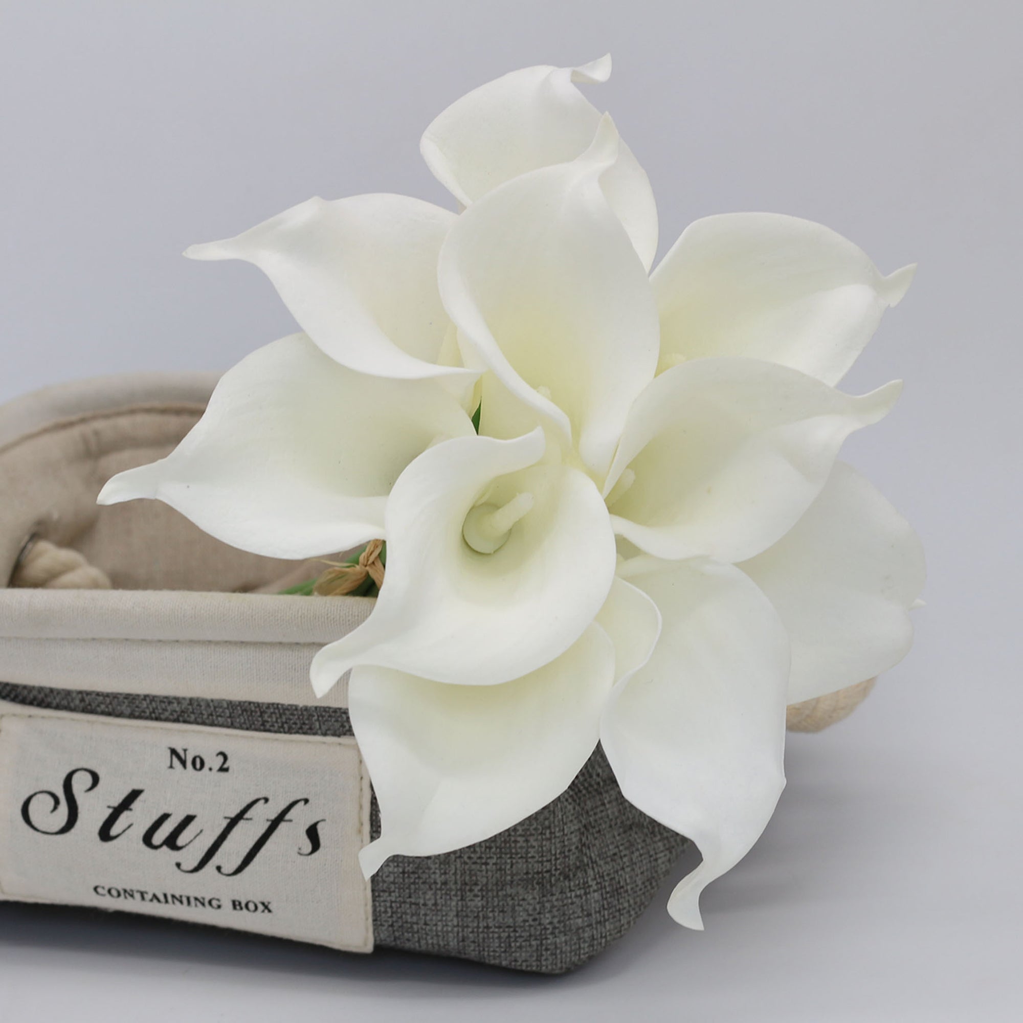 White Calla Lily Real Touch Flowers PU Calla Lilies