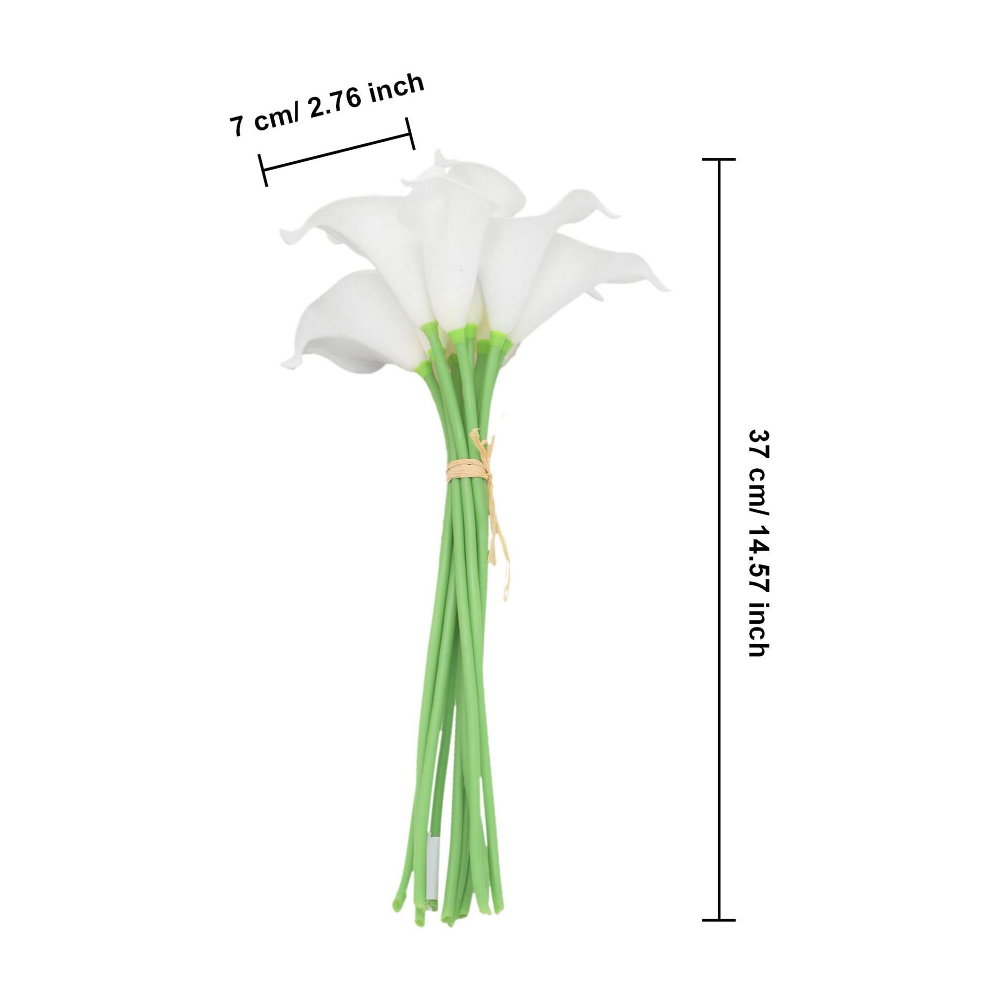 White Calla Lily Real Touch Flowers PU Calla Lilies
