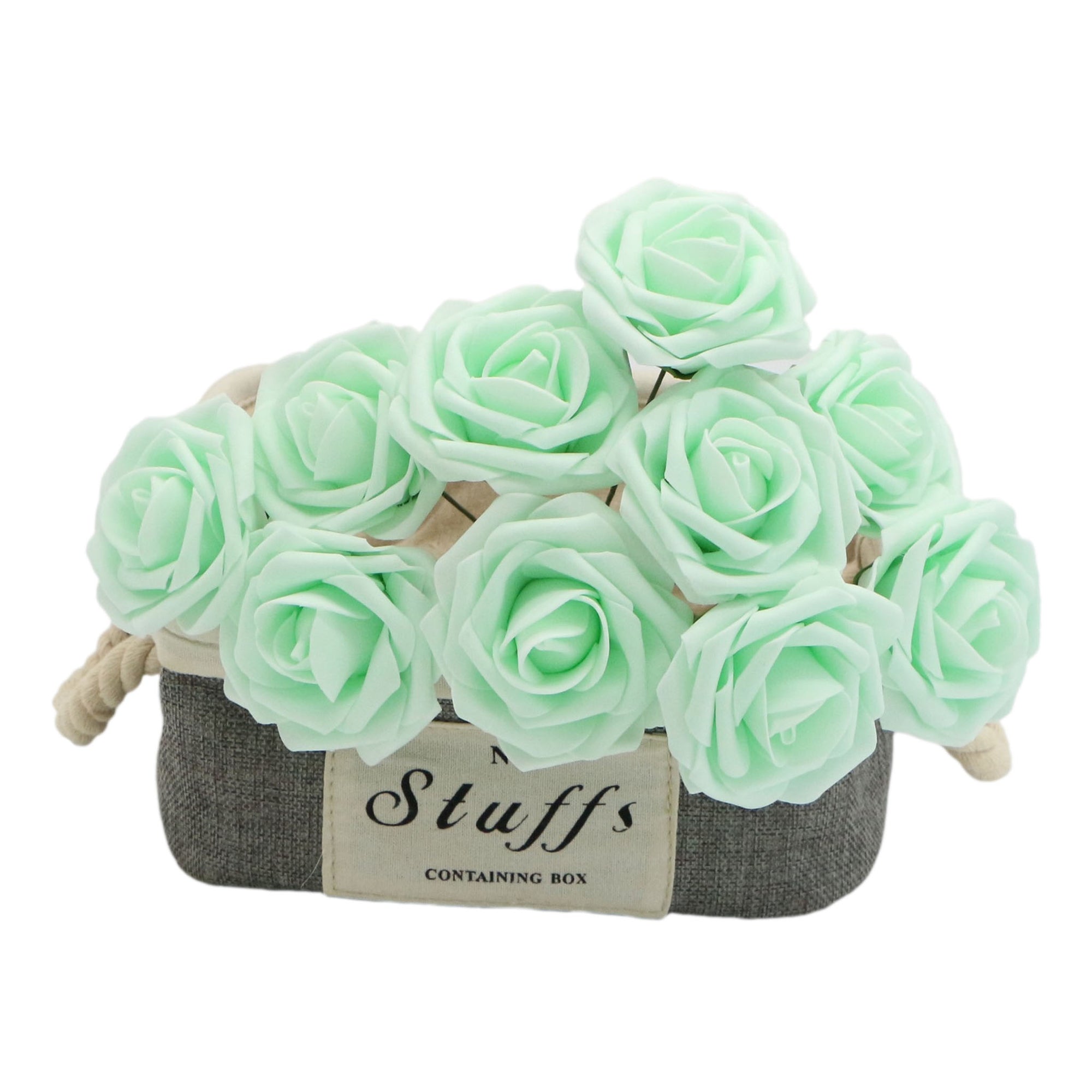 Mint Green Roses Fake Flowers Artificial Wedding Flower
