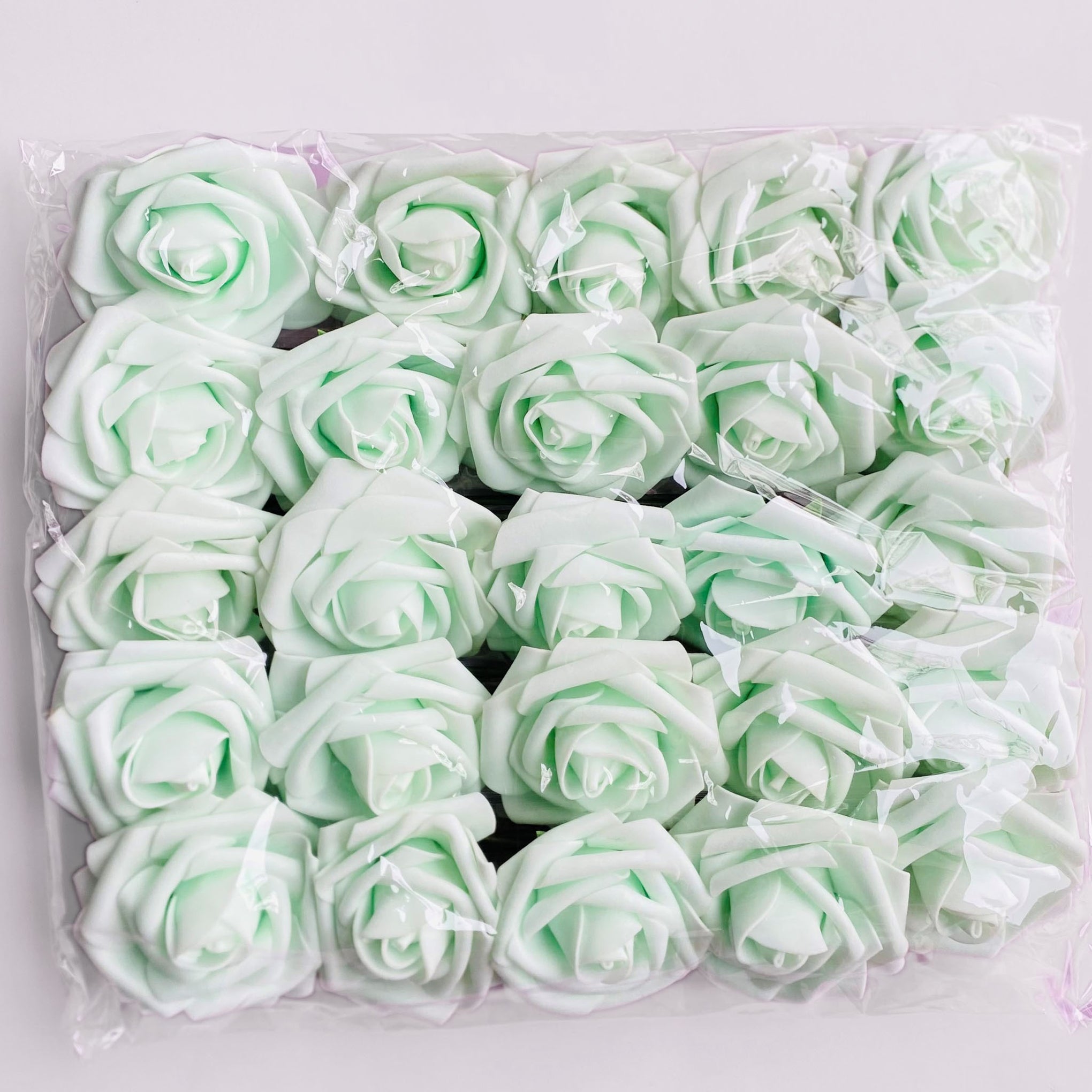 Mint Green Roses Fake Flowers Artificial Wedding Flower - VANRINA