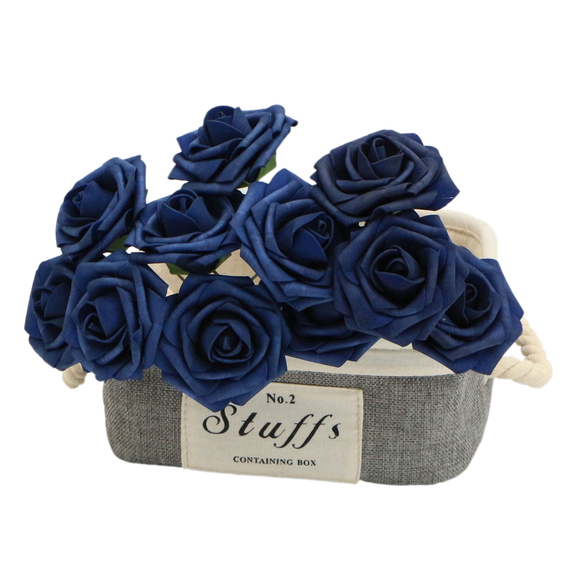 Navy Blue Roses Artificial Bulk Flowers for Wedding