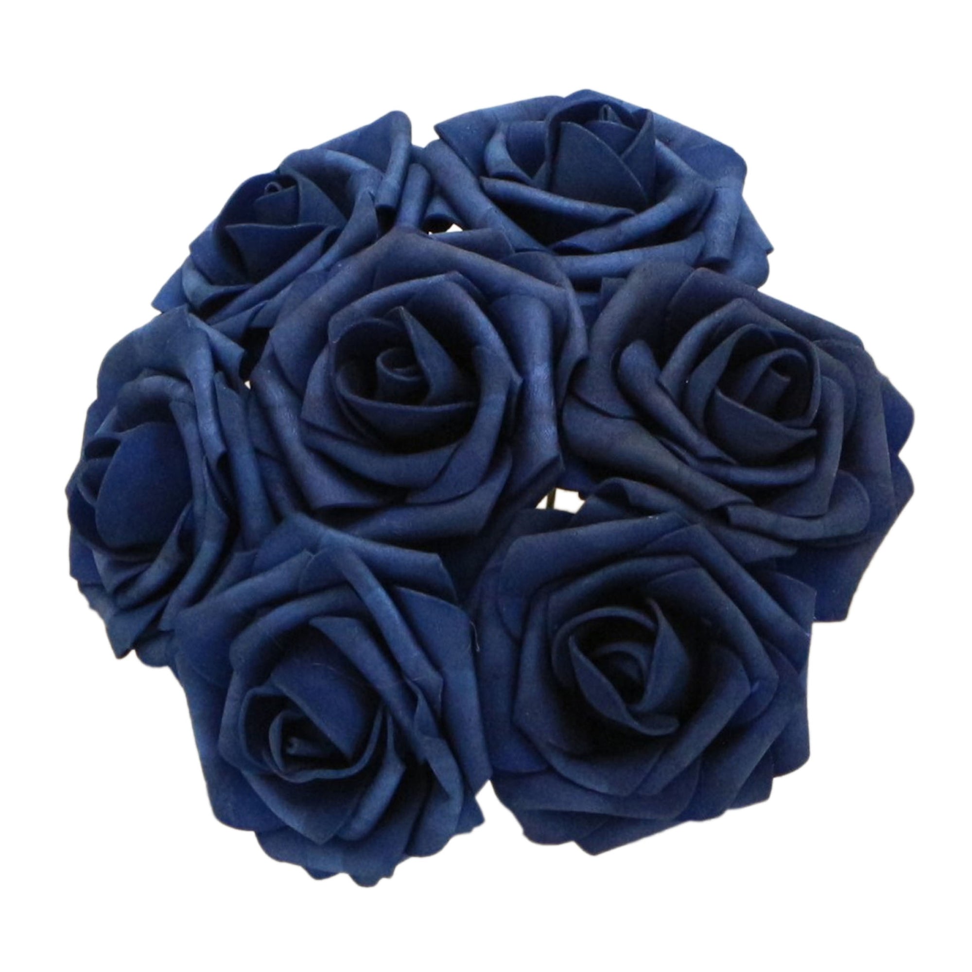 Navy Blue Roses Artificial Bulk Flowers for Wedding