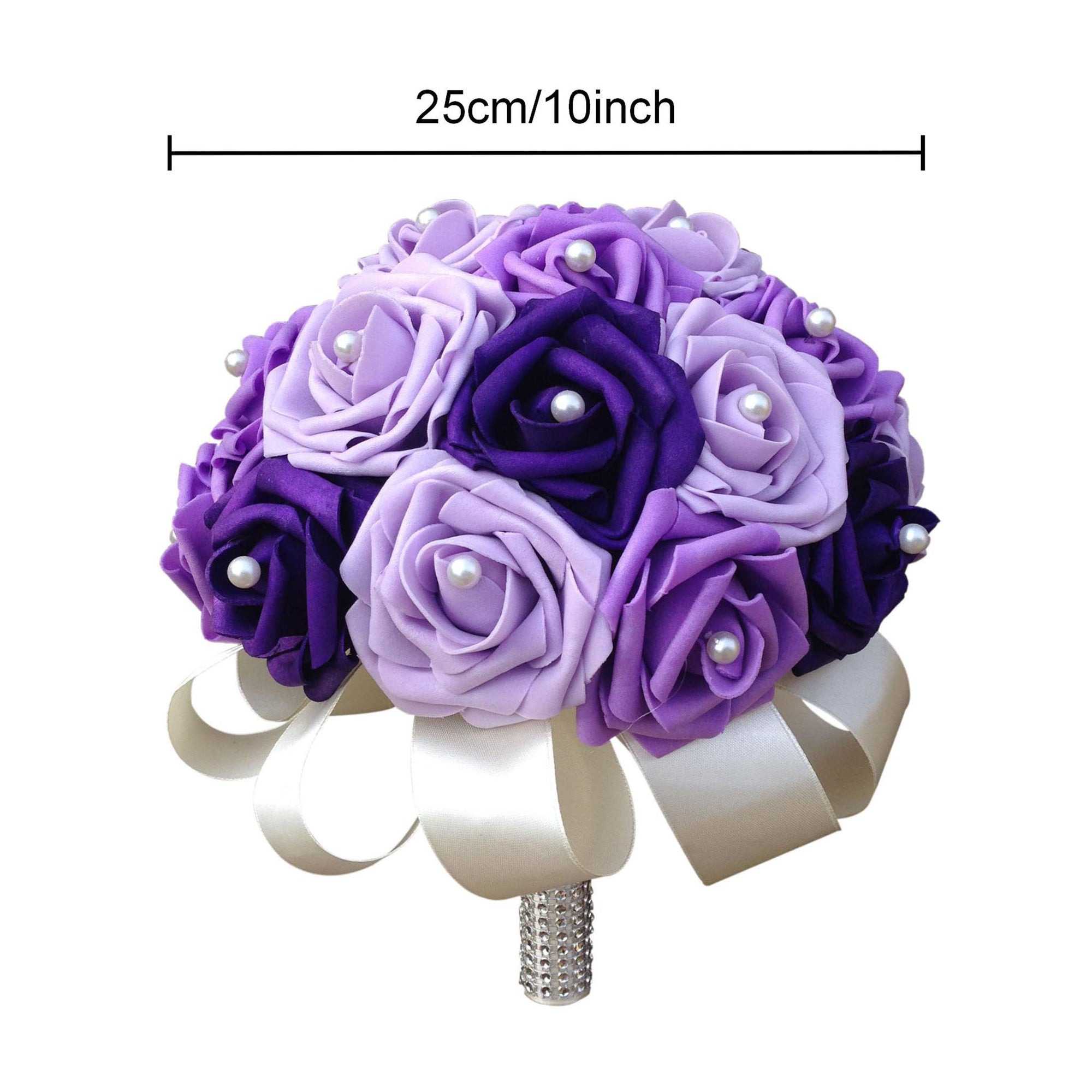 Dark Purple Lavender Lilac Wedding Bouquet for Bridal