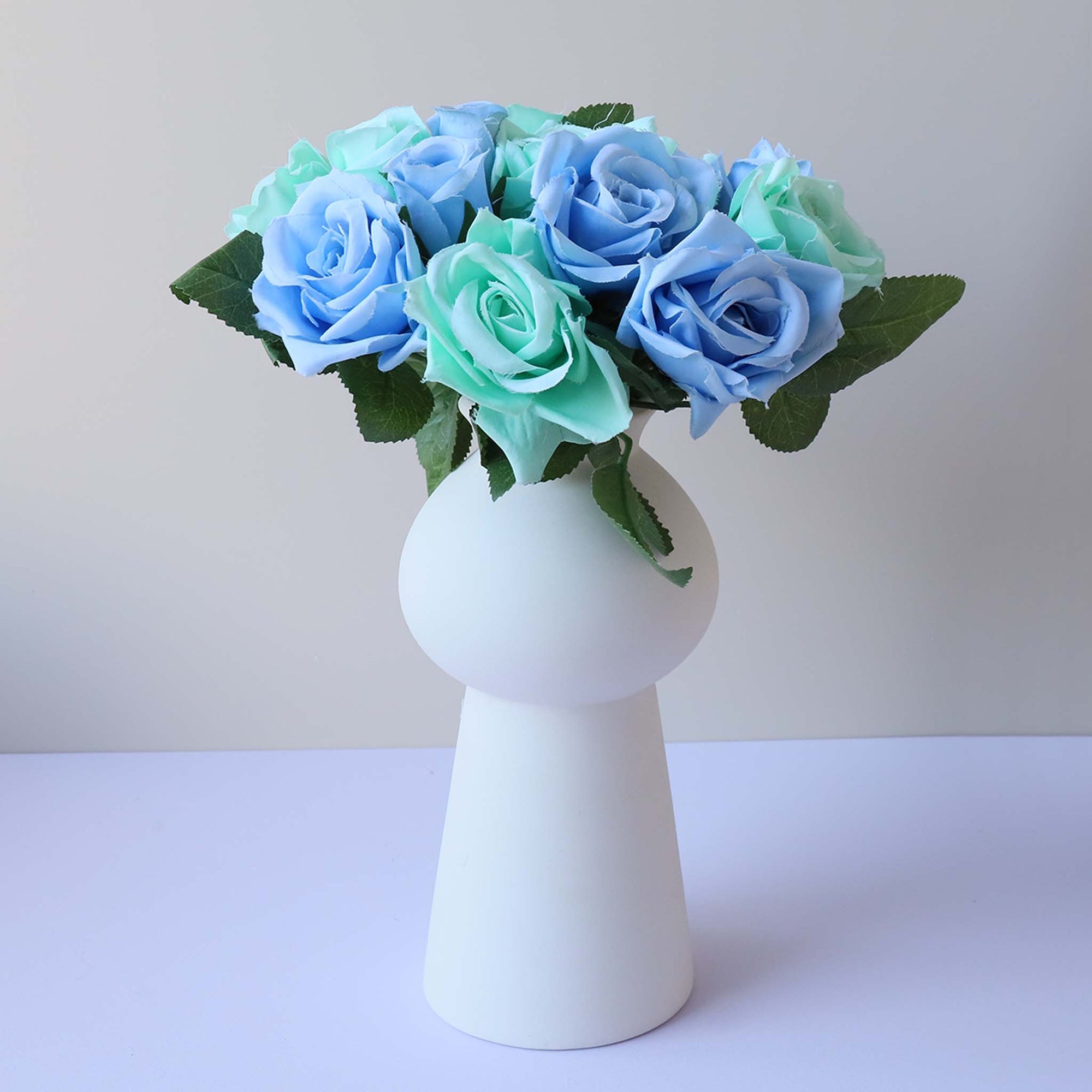 Small Flower Bunch Silk Rose Bouquet for DIY Crafts