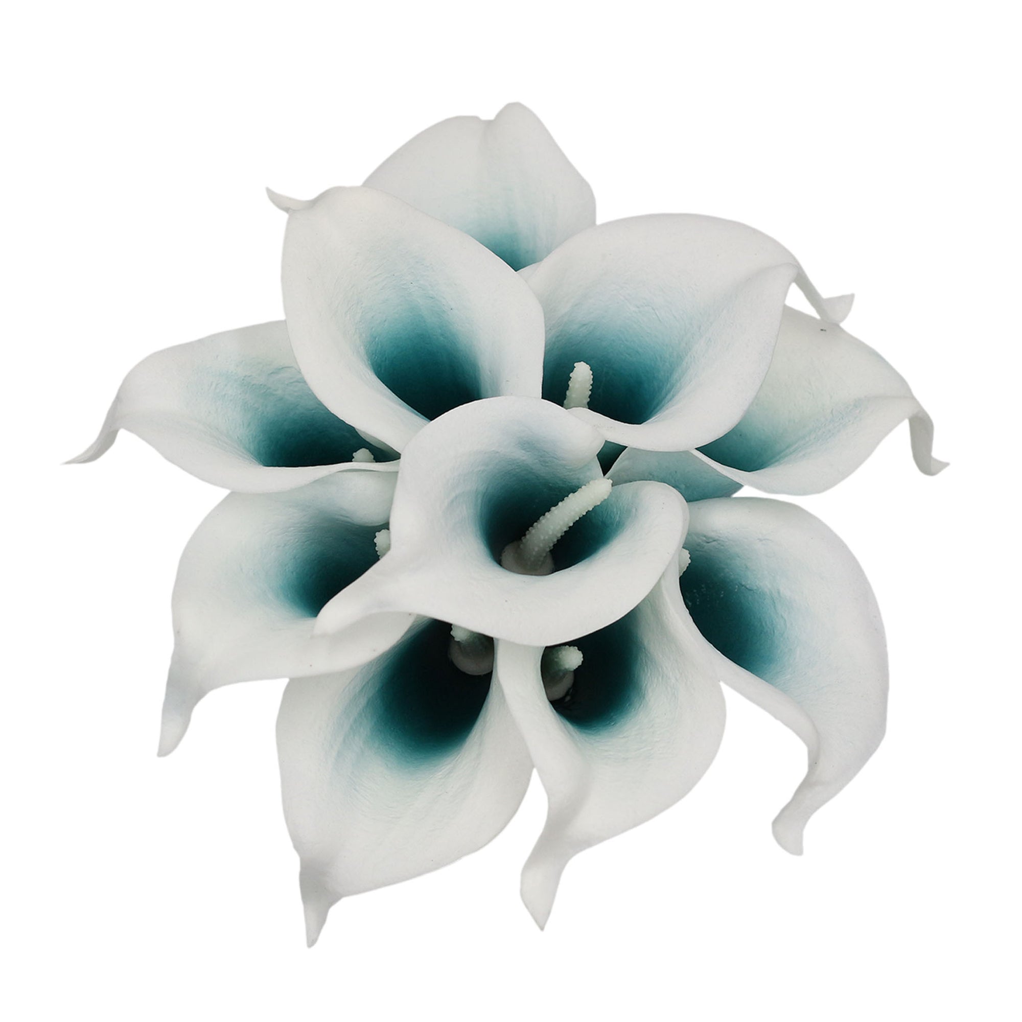 Teal Oasis Calla Lily for Bridal Bouquet Fake Flowers