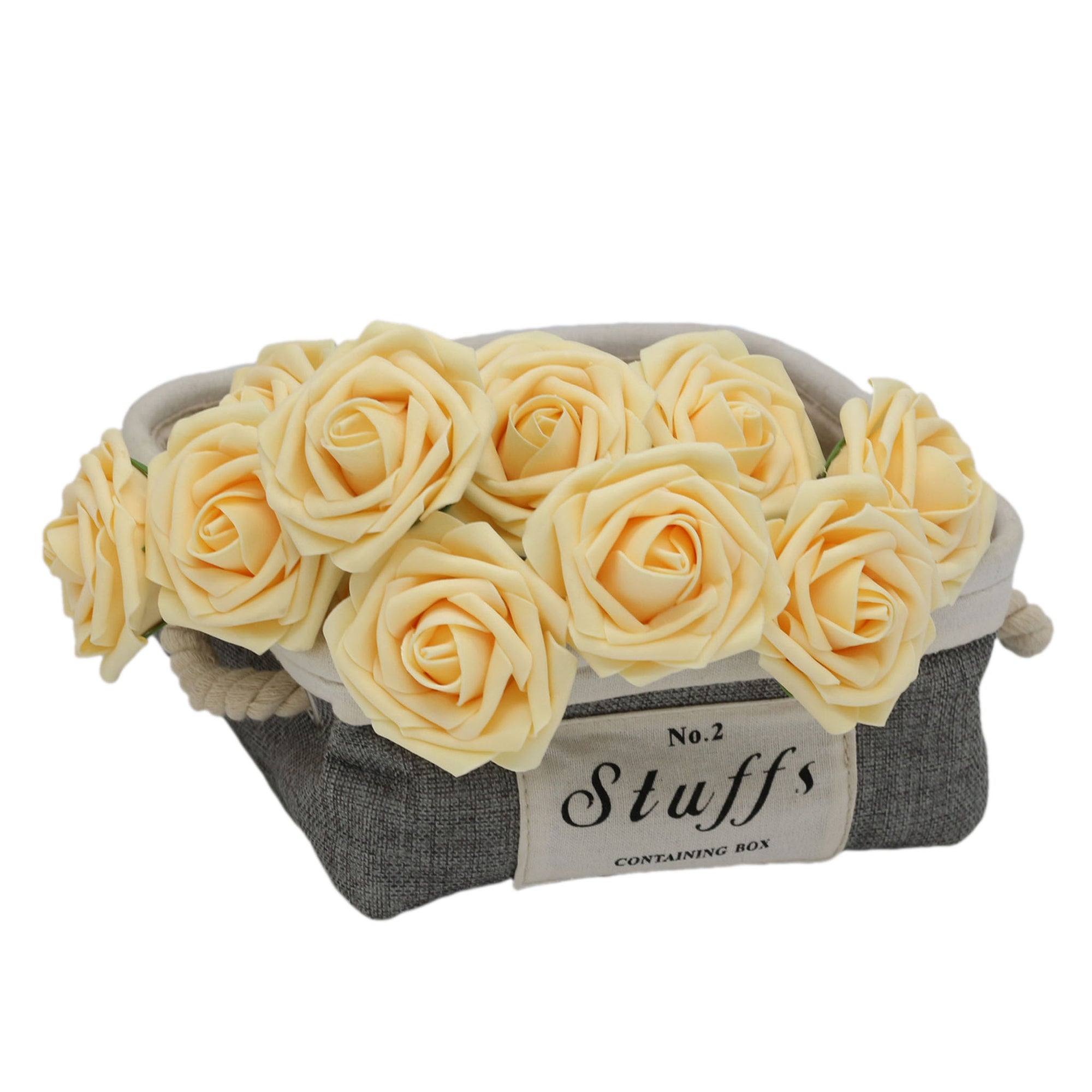 Pastel Yellow Flowers Artificial Wedding Flowers Fake Roses