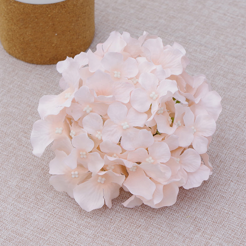 Fake Hydrangea Silk Flower Heads 17cm