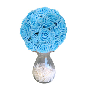 blue flower ball