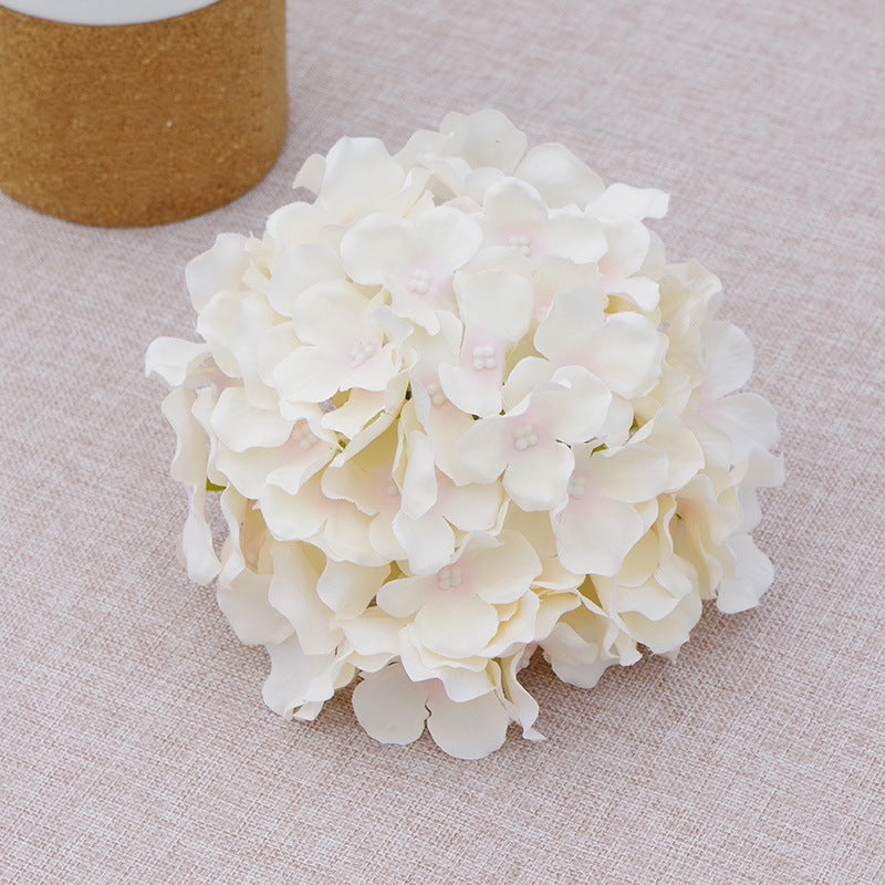 Fake Hydrangea Silk Flower Heads 17cm