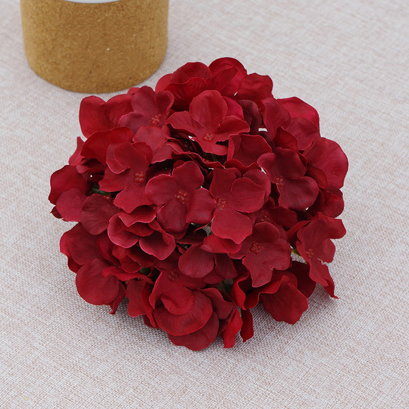 Fake Hydrangea Silk Flower Heads 17cm