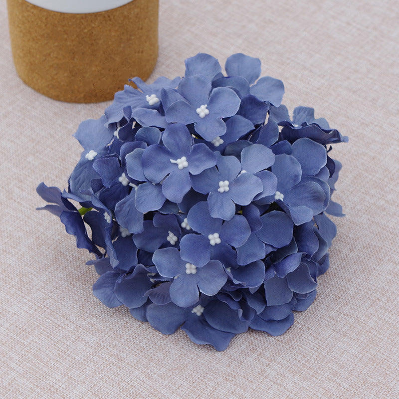 Fake Hydrangea Silk Flower Heads 17cm