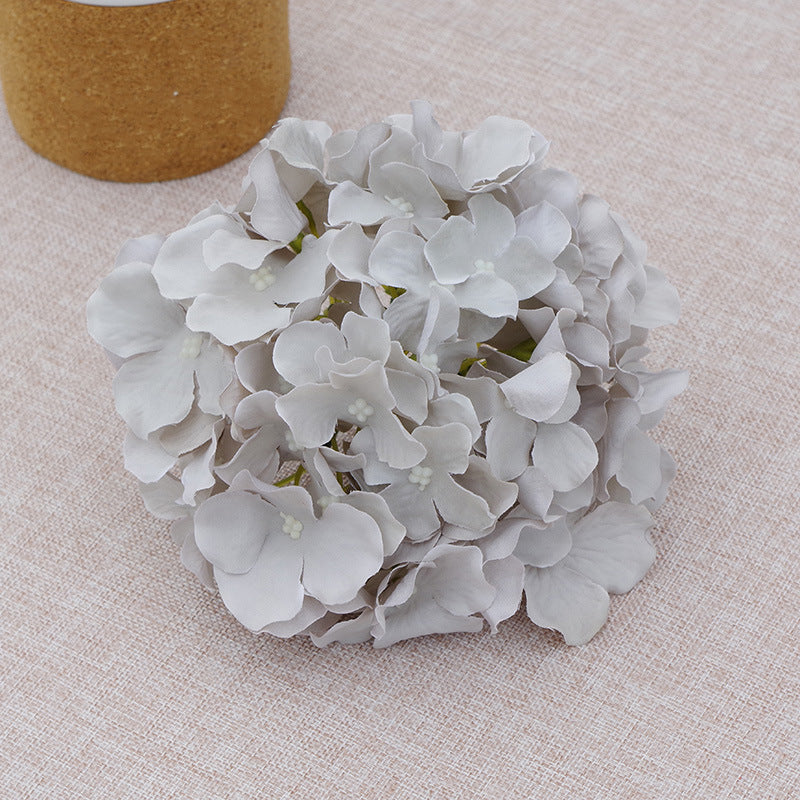 Fake Hydrangea Silk Flower Heads 17cm