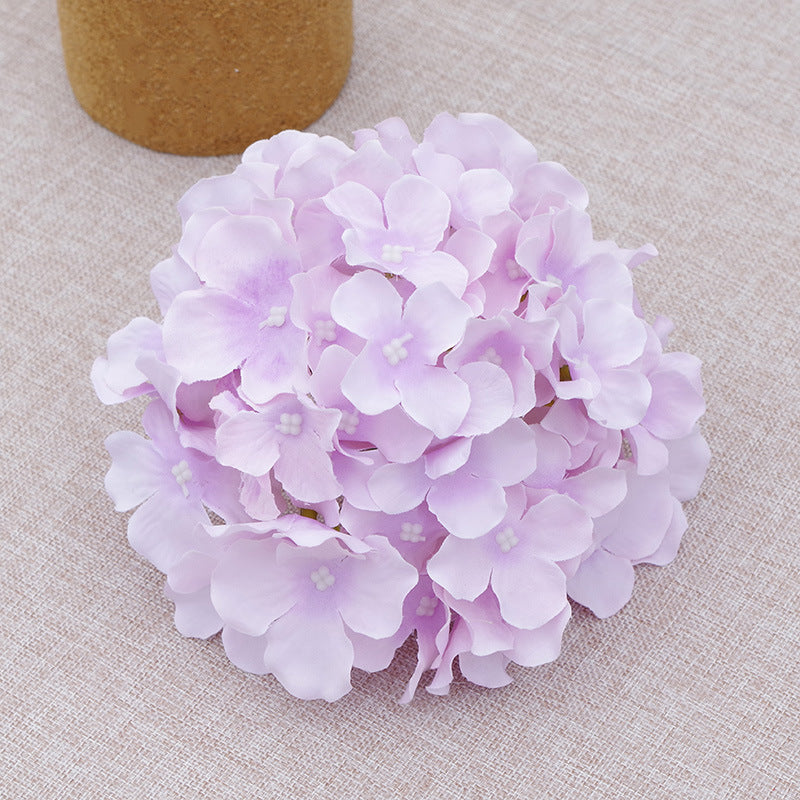 Fake Hydrangea Silk Flower Heads 17cm