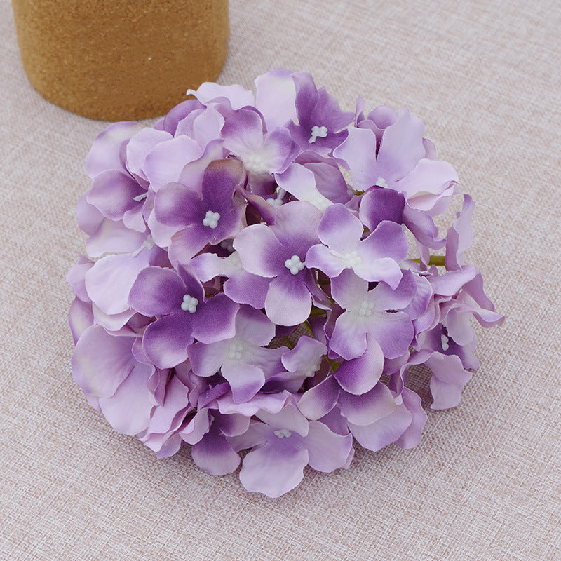 Fake Hydrangea Silk Flower Heads 17cm