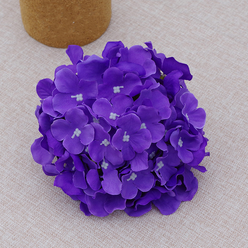 Fake Hydrangea Silk Flower Heads 17cm