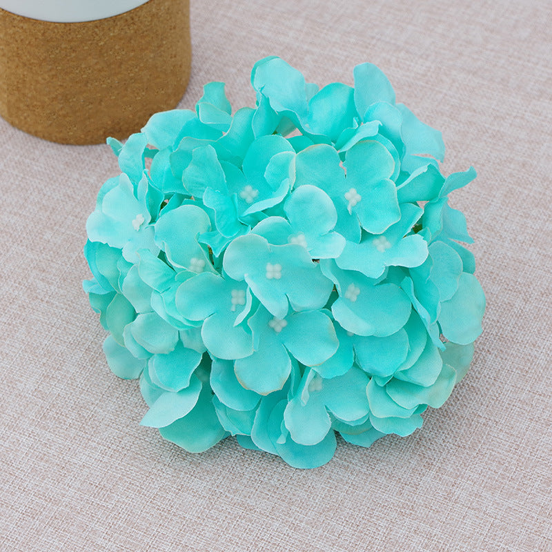 Fake Hydrangea Silk Flower Heads 17cm