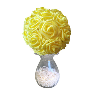 lime yellow flower ball