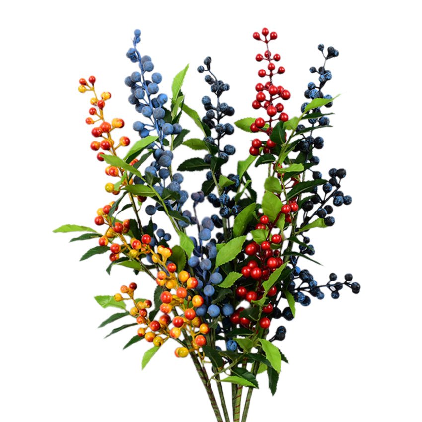 Artificial Berries for Christmas Decorations Door Wreath DIY - VANRINA