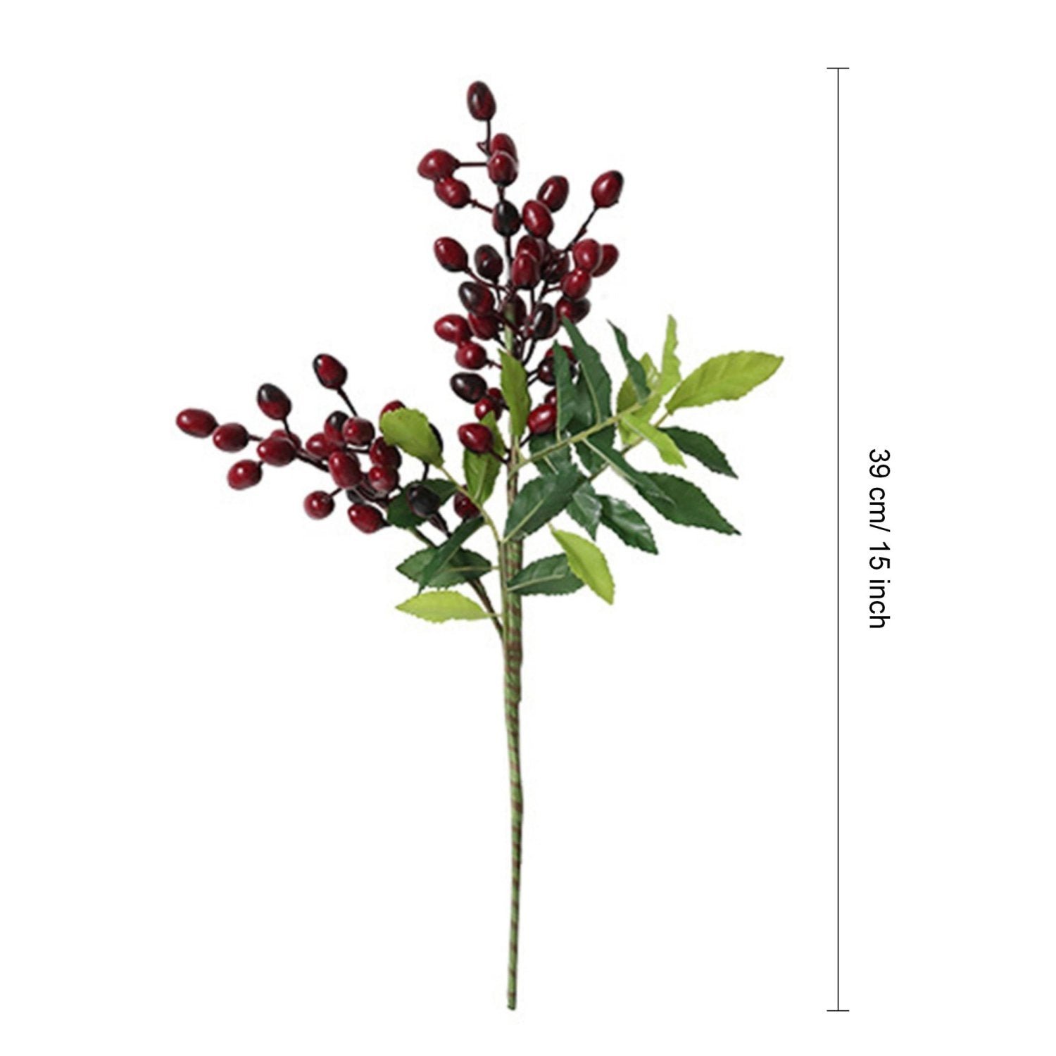Artificial Berry Plants Olive Fruit Beans 5 Branches - VANRINA
