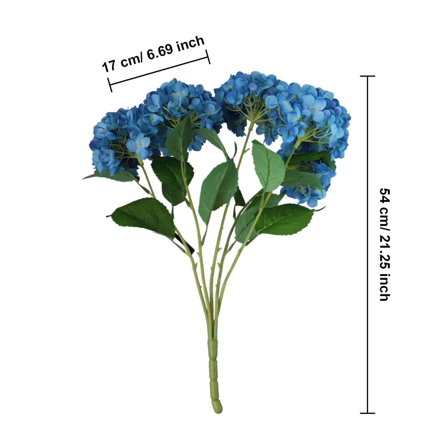 Artificial Blue Hydrangea Bush Large - VANRINA