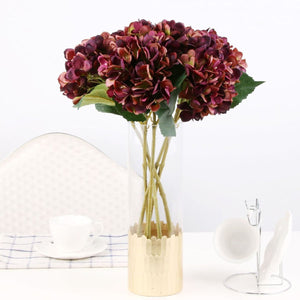 Artificial Hydrangea Bush for Flower Arrangement - VANRINA