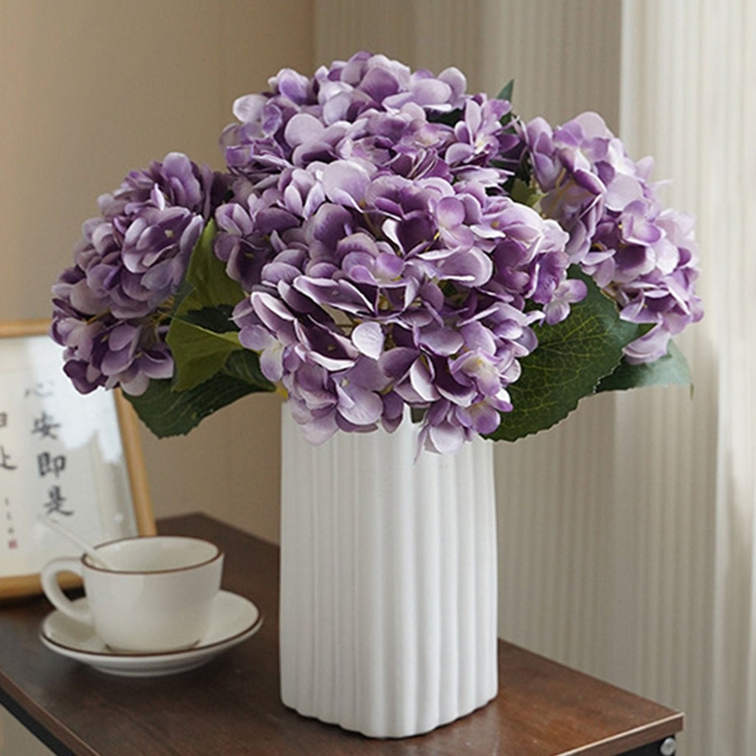 Artificial Hydrangea Bush for Flower Arrangement - VANRINA
