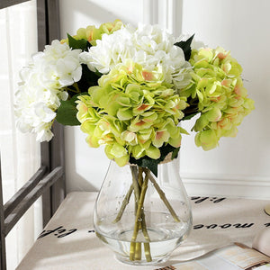 Artificial Hydrangea Bush for Flower Arrangement - VANRINA