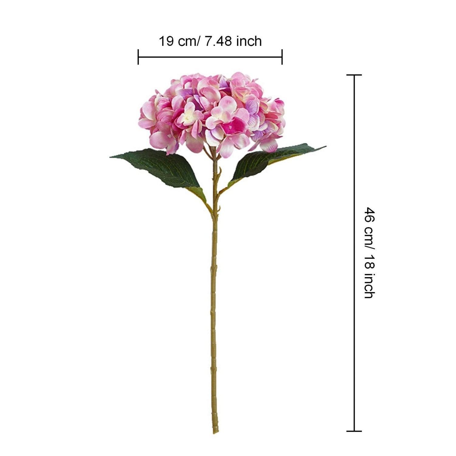 Artificial Hydrangea Bush for Flower Arrangement - VANRINA