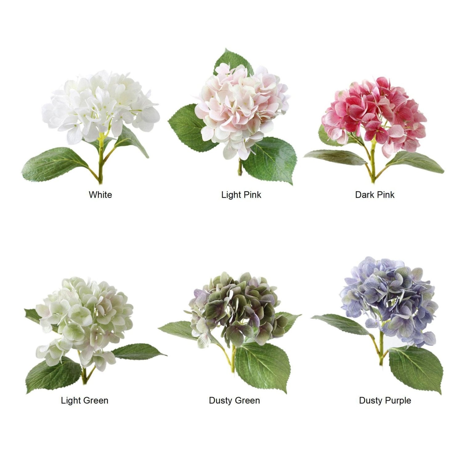 Artificial Hydrangea Flowers Silk Hydrangeas - VANRINA