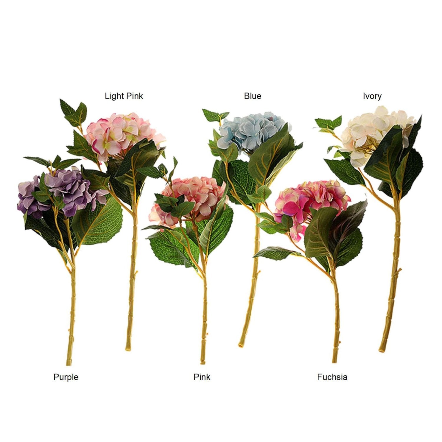 Artificial Hydrangea Flowers Tall 17 inch - VANRINA