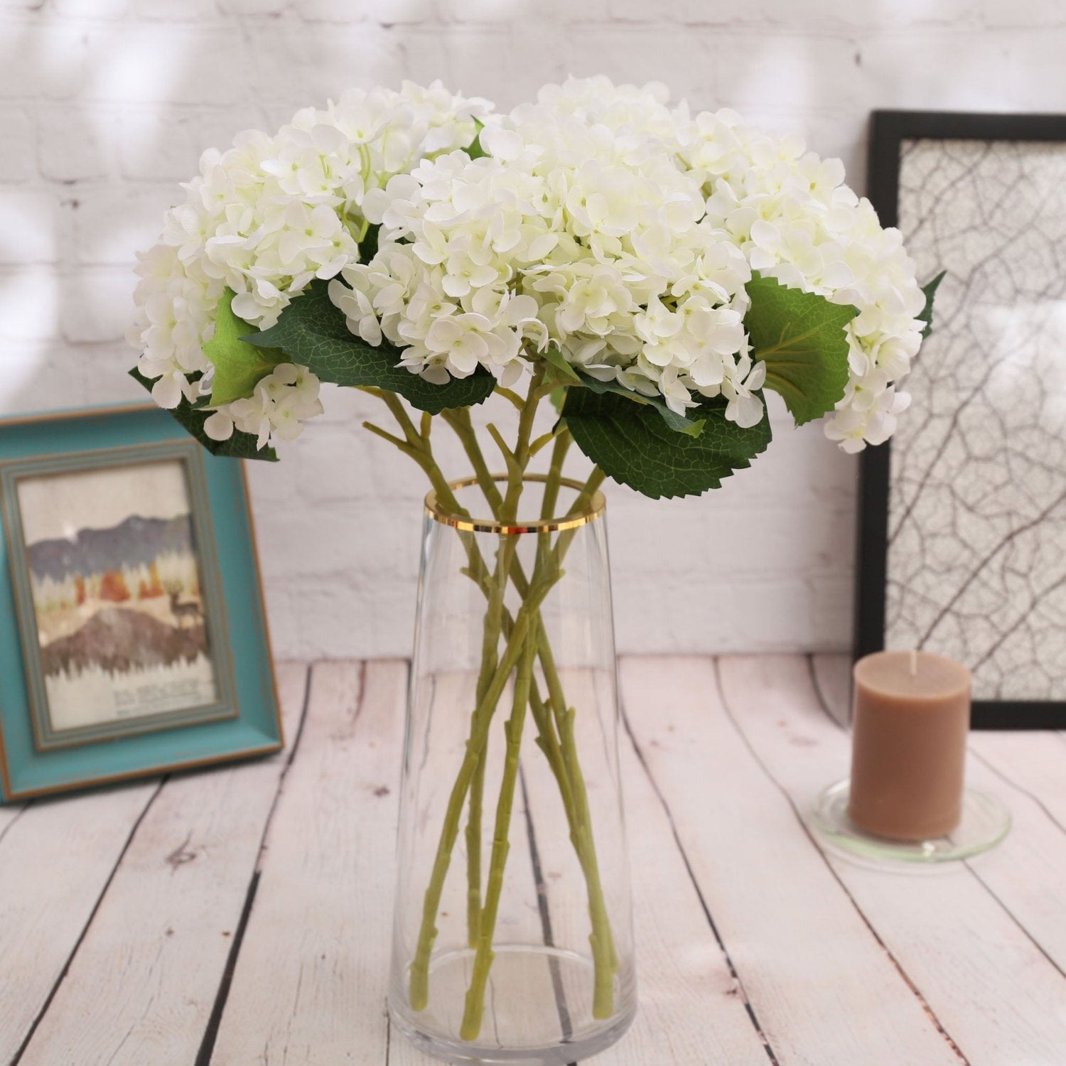 Artificial Hydrangea Silk Flowers for Wedding Arrangement - VANRINA