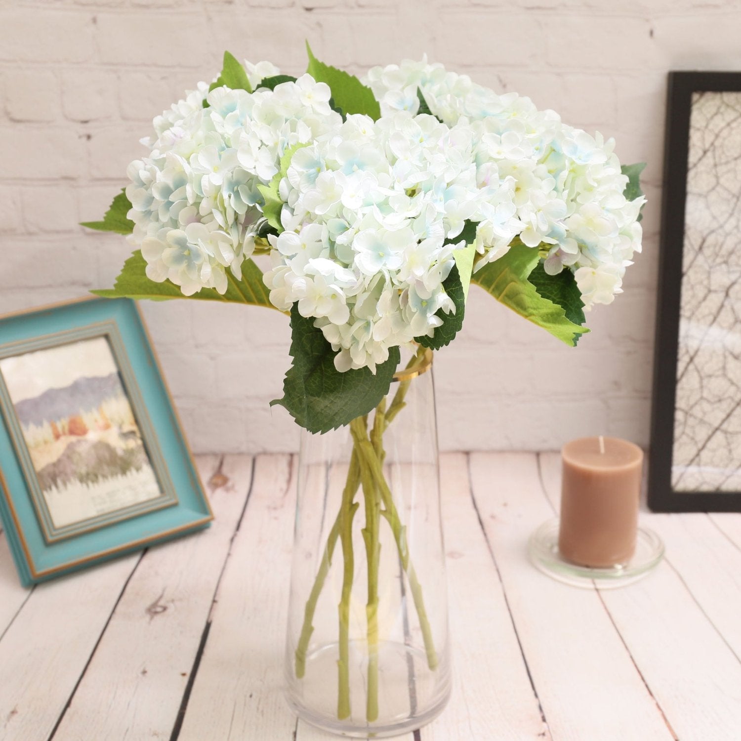 Artificial Hydrangea Silk Flowers for Wedding Arrangement - VANRINA