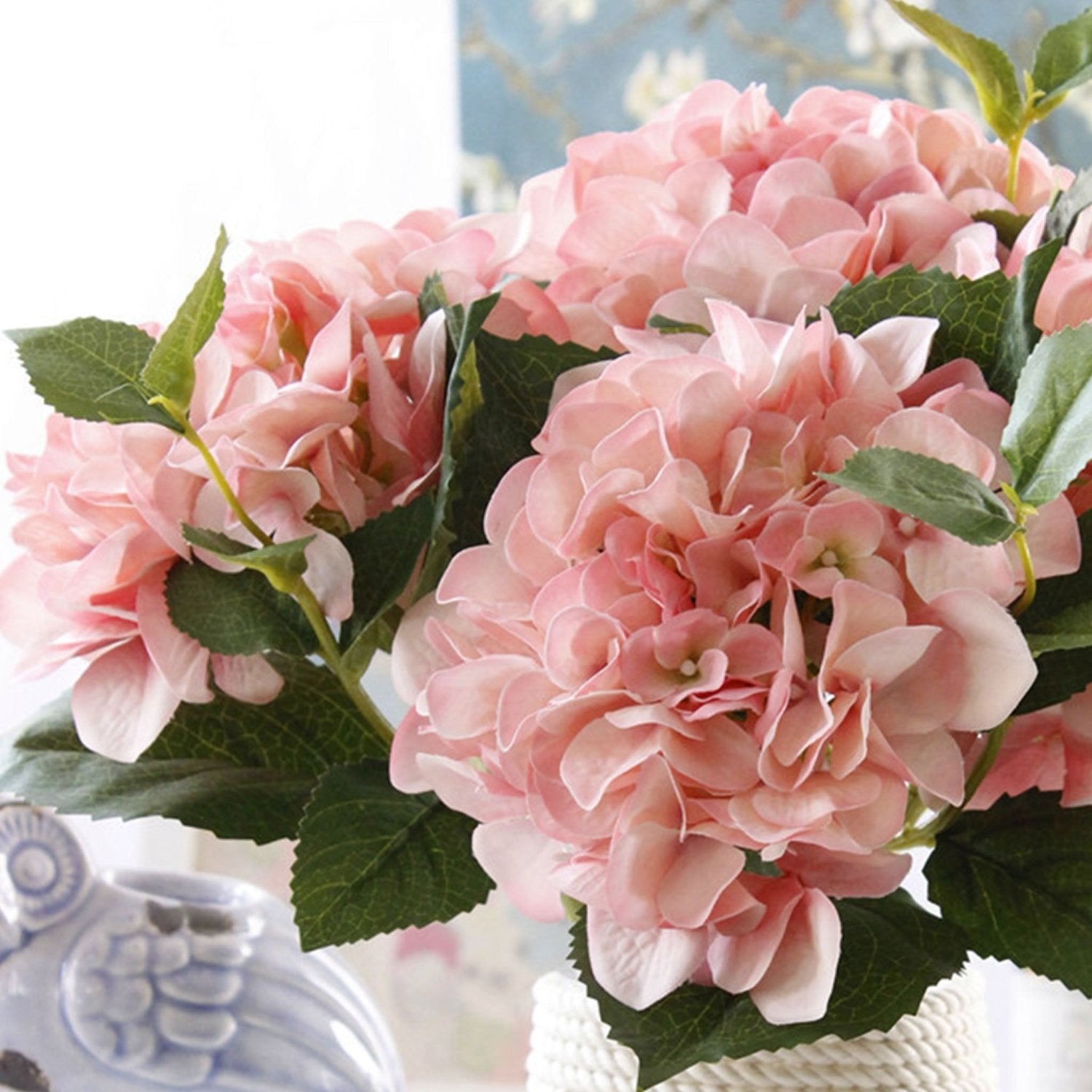 Artificial Hydrangea Silk Hydangea Flowers 6 inch - VANRINA
