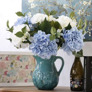 Artificial Hydrangea Silk Hydangea Flowers 6 inch - VANRINA