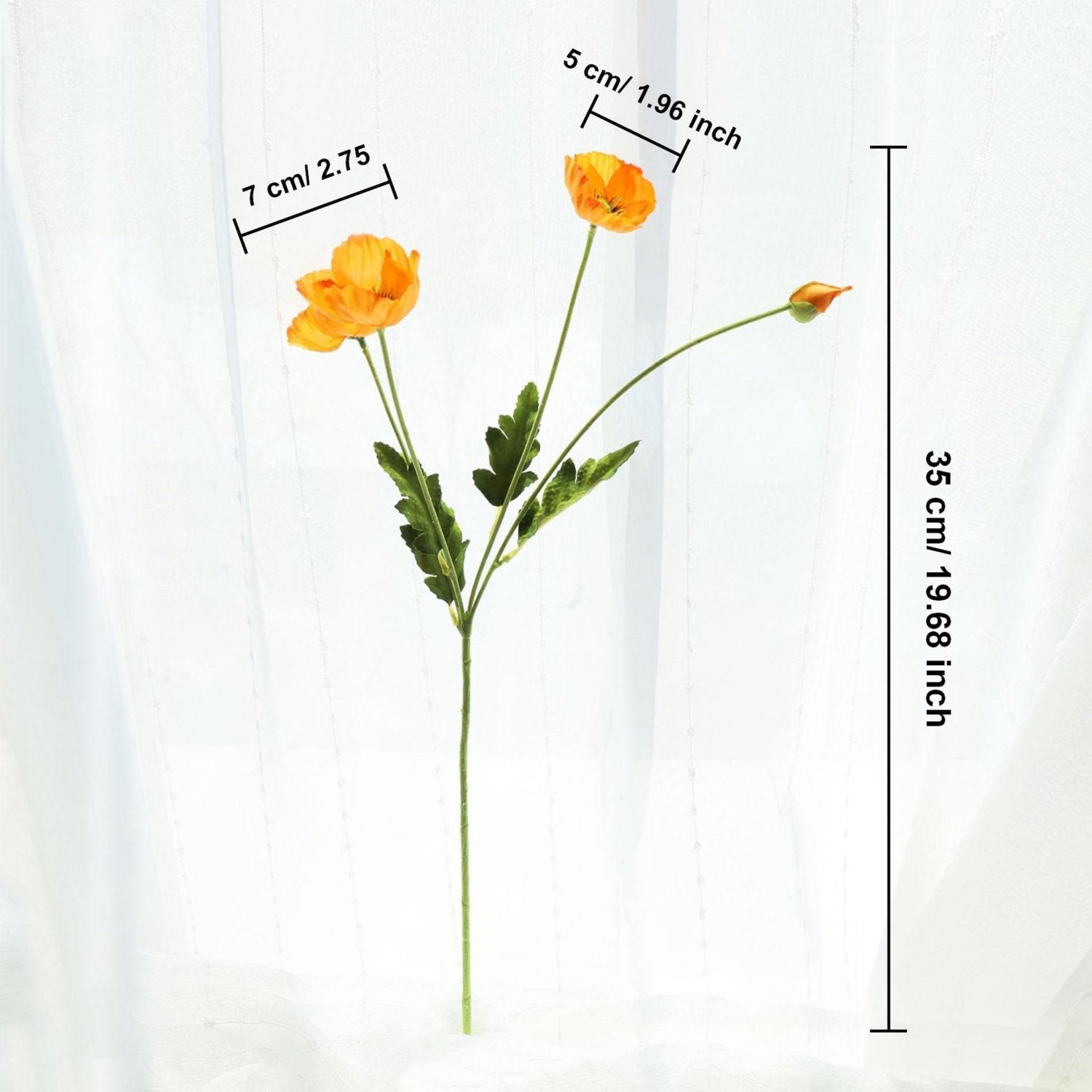 Artificial Poppies Silk Poppy Flowers - VANRINA