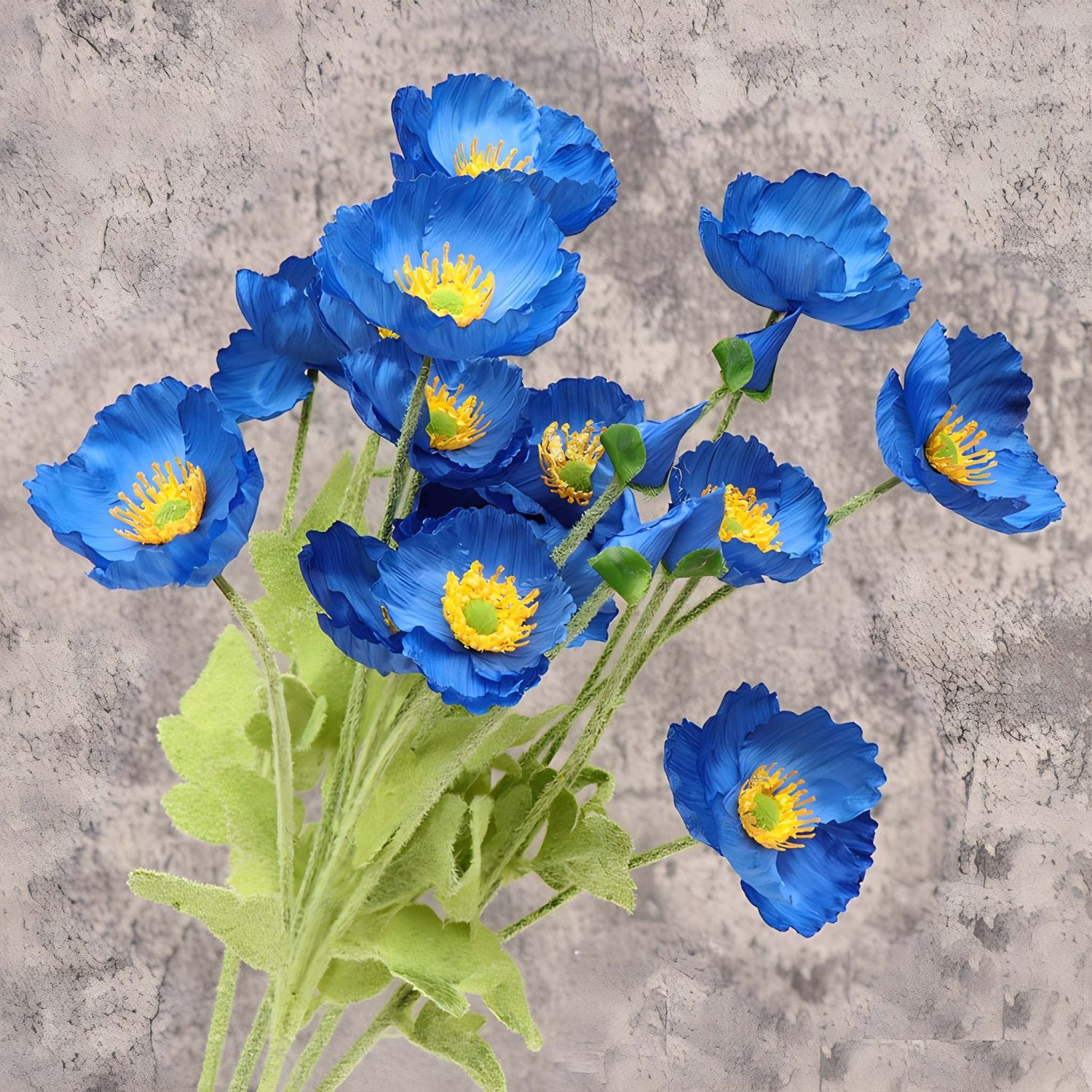 Artificial Poppy Flowers Silk Spray Poppies - VANRINA