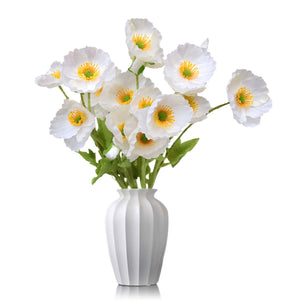 Artificial Poppy Flowers Silk Spray Poppies - VANRINA