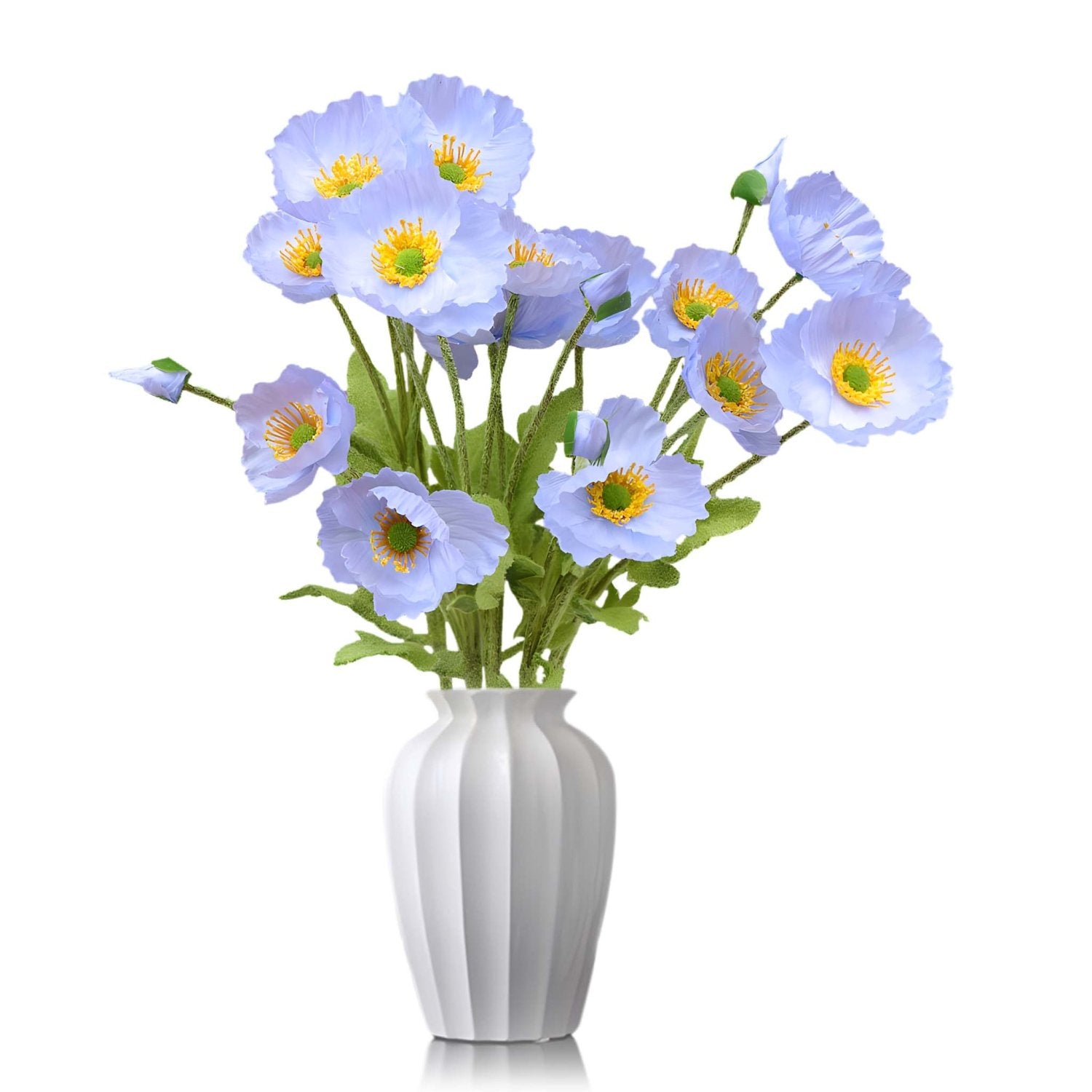 Artificial Poppy Flowers Silk Spray Poppies - VANRINA