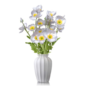 Artificial Poppy Flowers Silk Spray Poppies - VANRINA