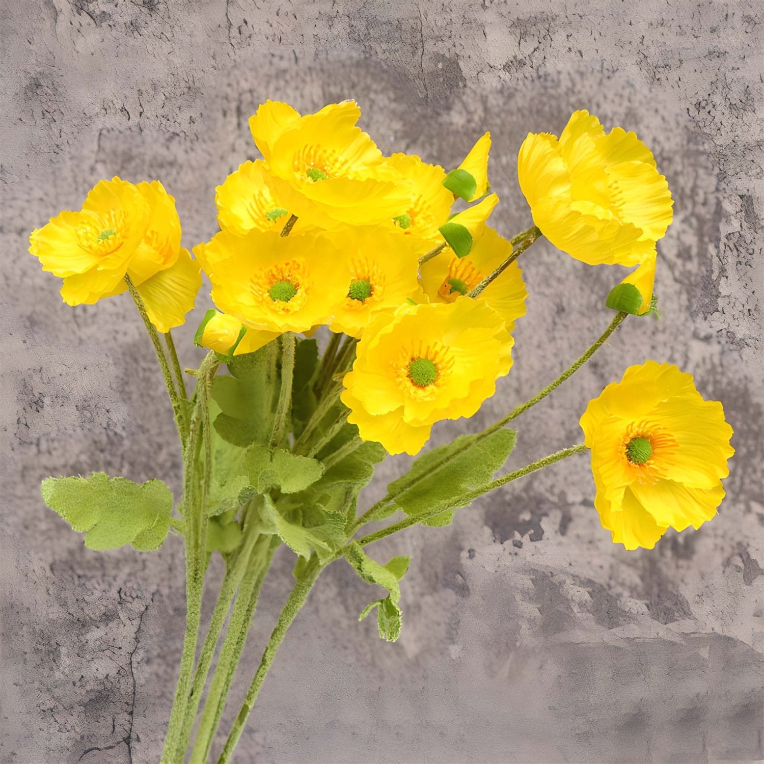 Artificial Poppy Flowers Silk Spray Poppies - VANRINA