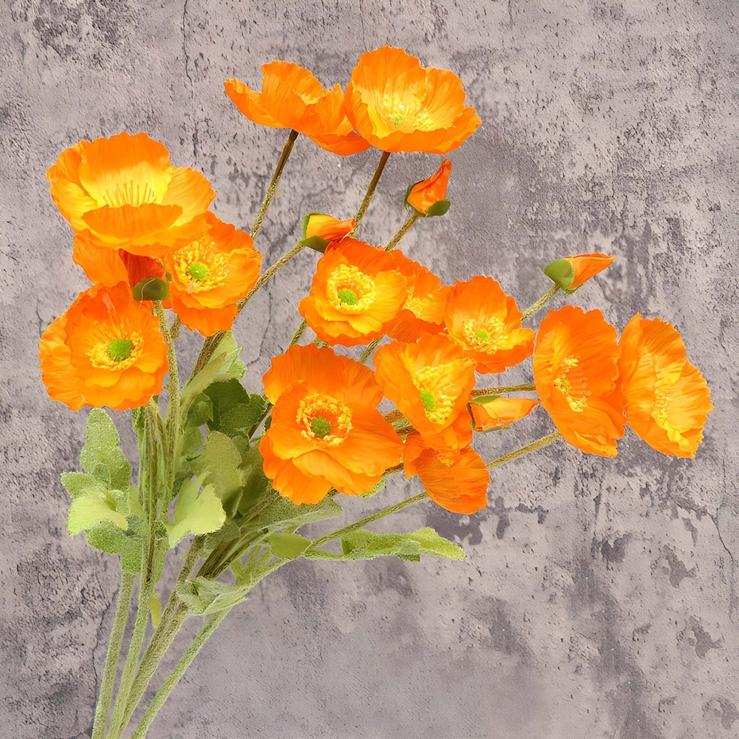 Artificial Poppy Flowers Silk Spray Poppies - VANRINA