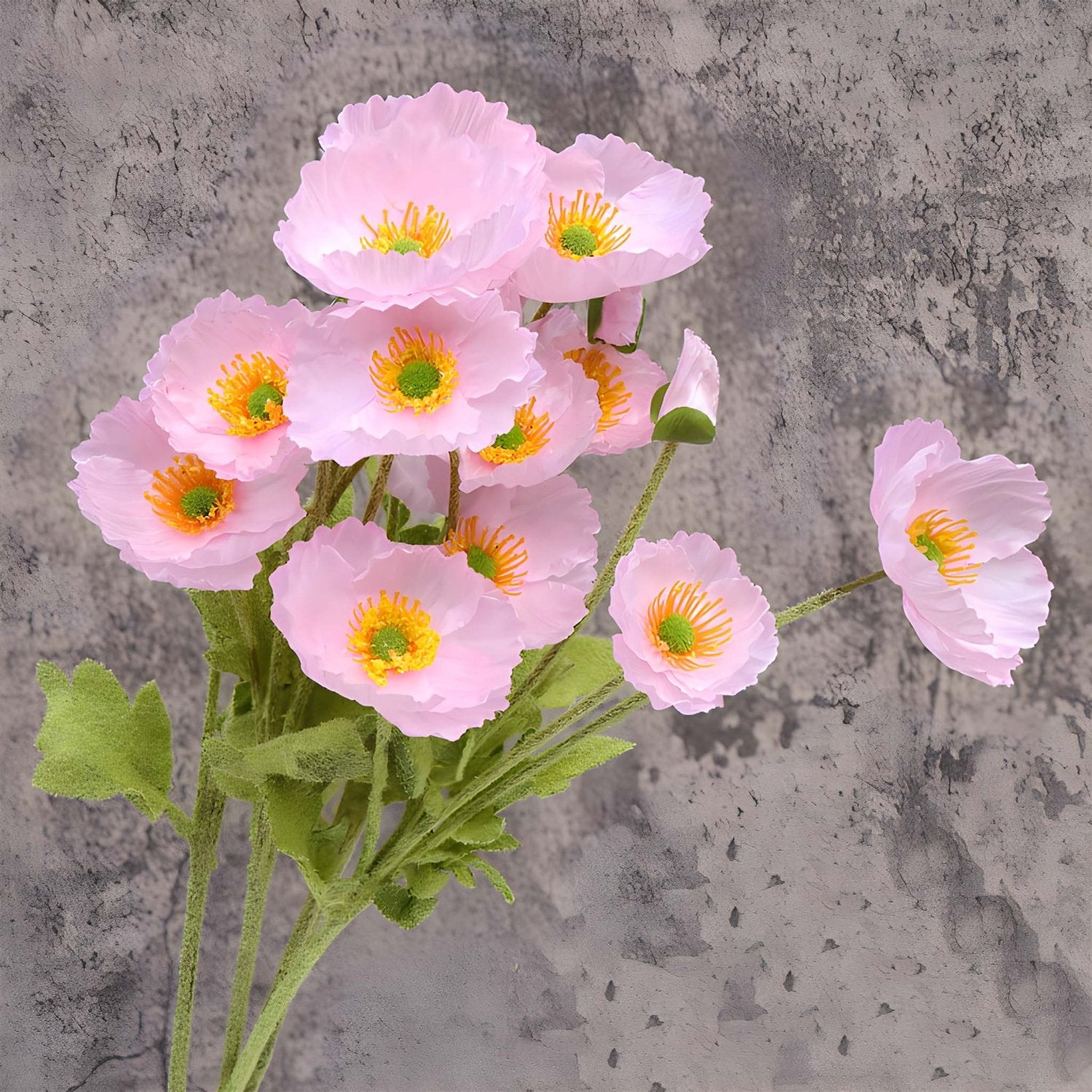 Artificial Poppy Flowers Silk Spray Poppies - VANRINA