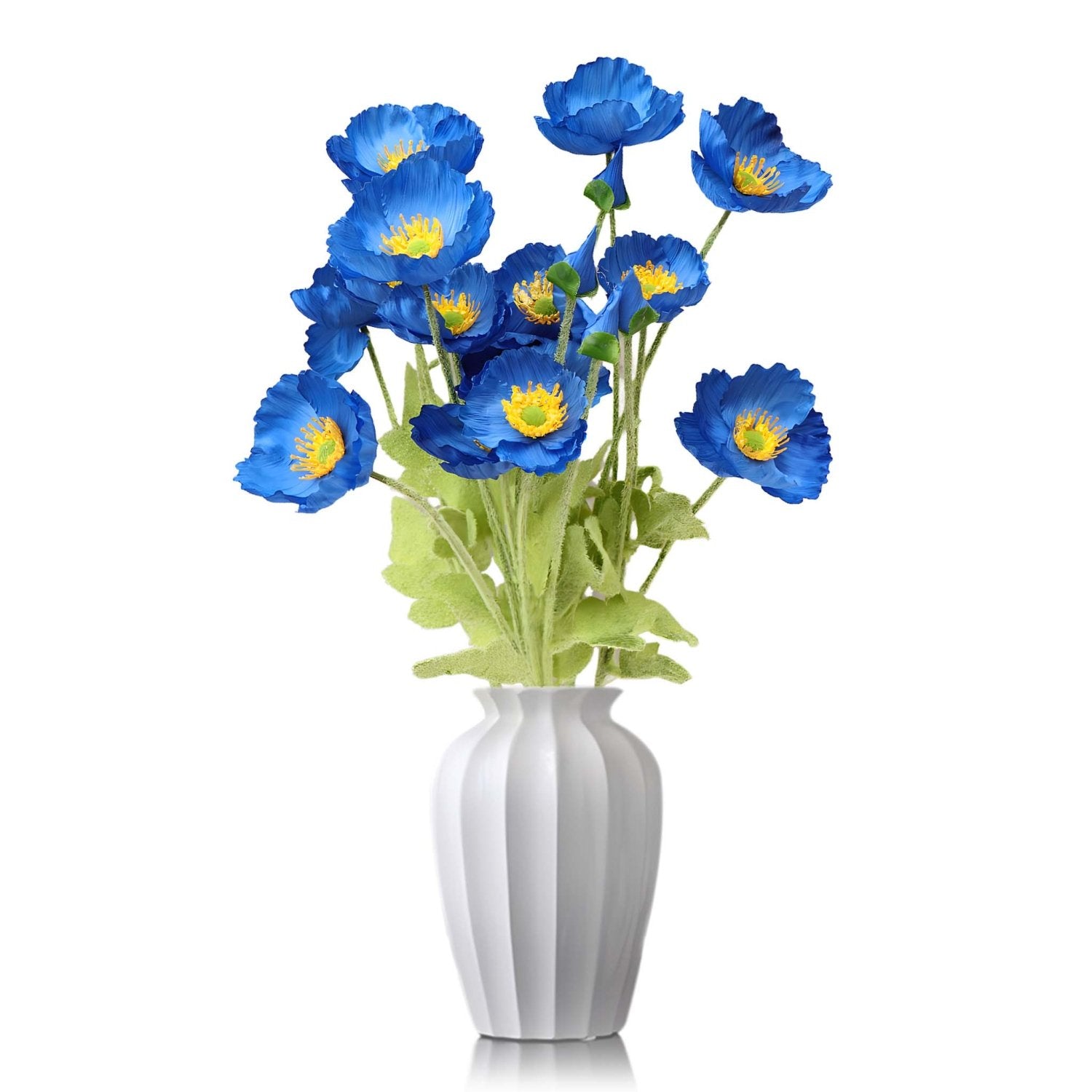 Artificial Poppy Flowers Silk Spray Poppies - VANRINA
