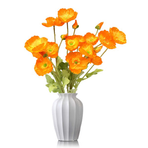Artificial Poppy Flowers Silk Spray Poppies - VANRINA