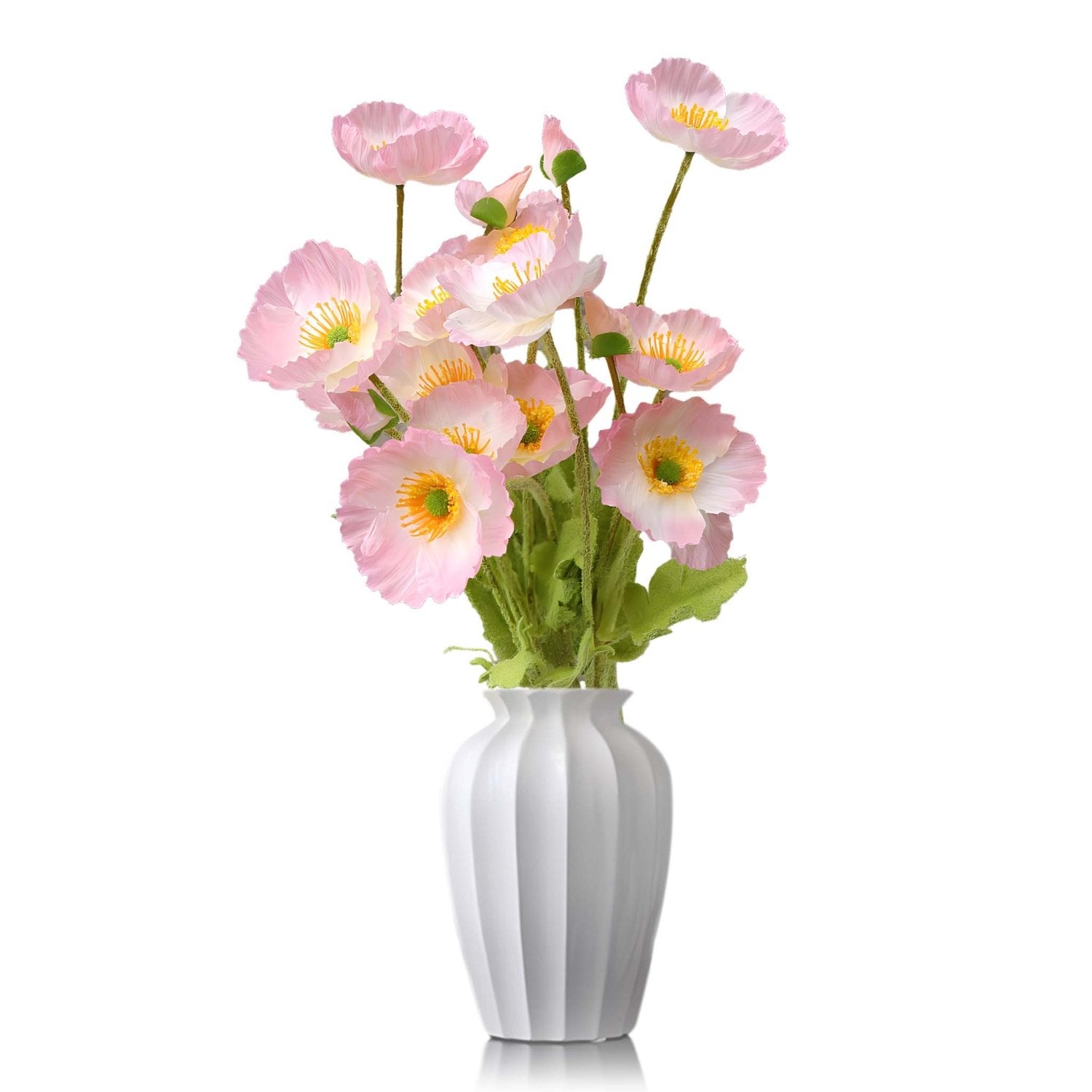Artificial Poppy Flowers Silk Spray Poppies - VANRINA