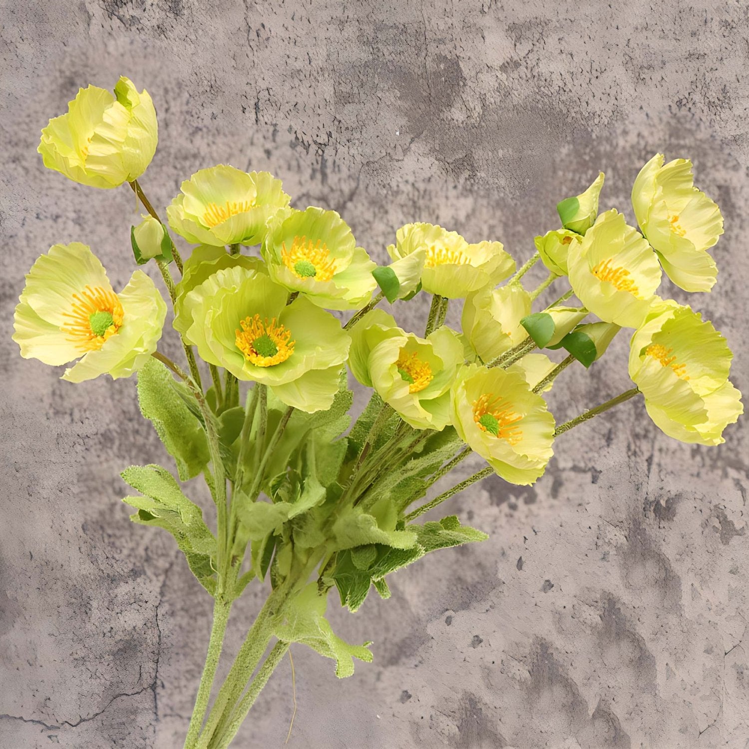 Artificial Poppy Flowers Silk Spray Poppies - VANRINA