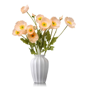Artificial Poppy Flowers Silk Spray Poppies - VANRINA