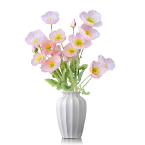 Artificial Poppy Flowers Silk Spray Poppies - VANRINA