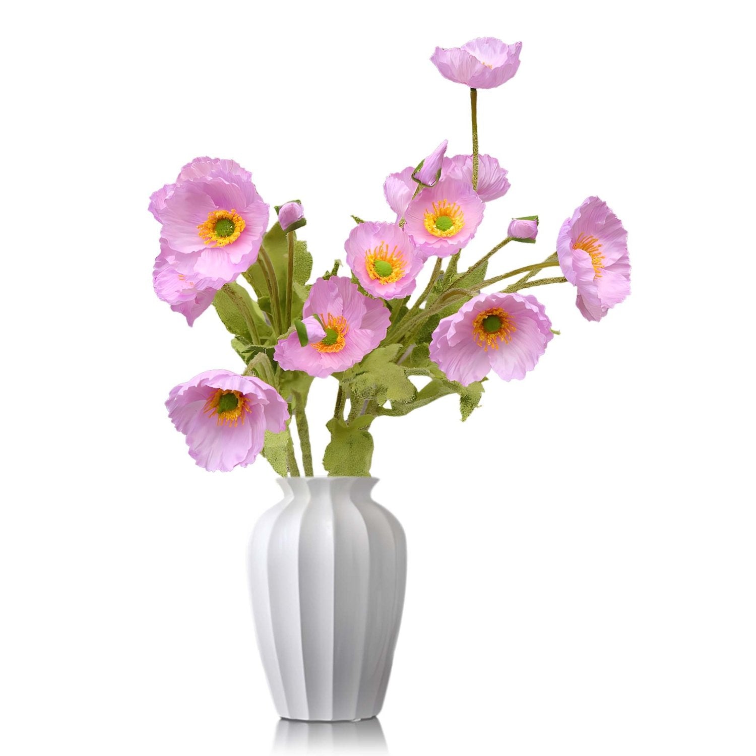 Artificial Poppy Flowers Silk Spray Poppies - VANRINA